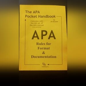 The APA Pocket Handbook - Yellow APA Guide